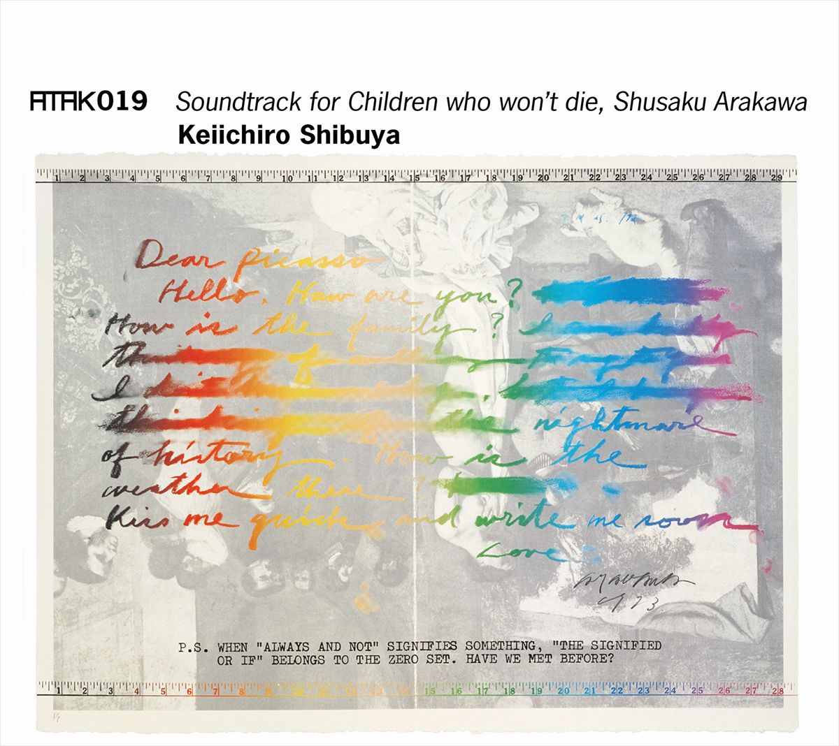 ATAK019 Soundtrack for Children who won't die, Shusaku Arakawa Keiichiro Shibuya