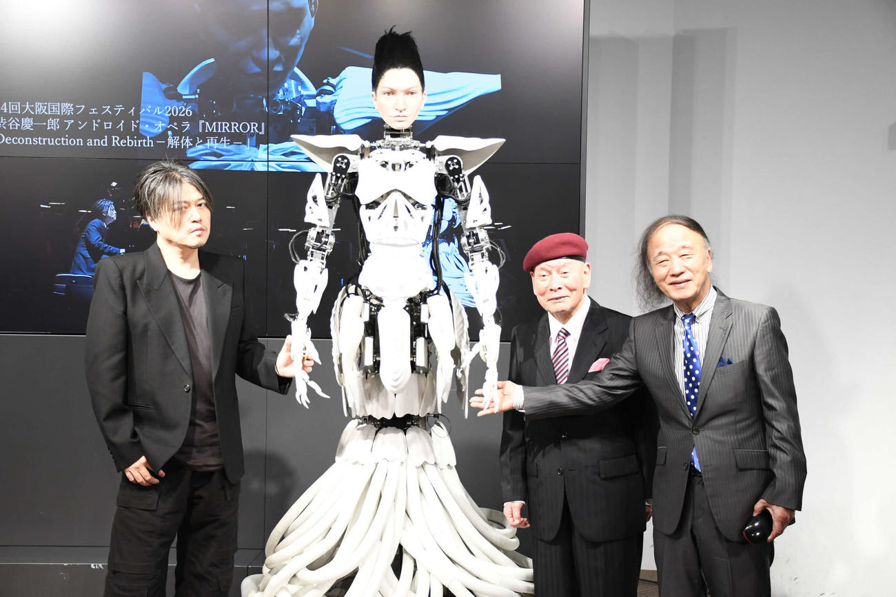 『アンドロイド・オペラ』大阪公演の記者会見について「日刊スポーツ」に掲載されました